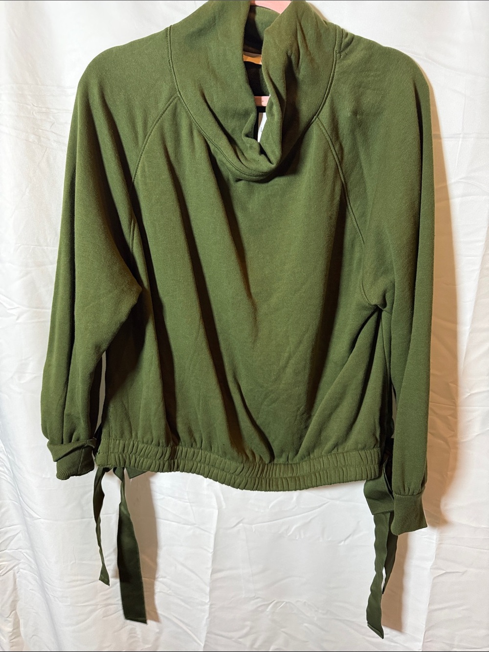 LOFT Olive Green Cowl Neck Pullover Top